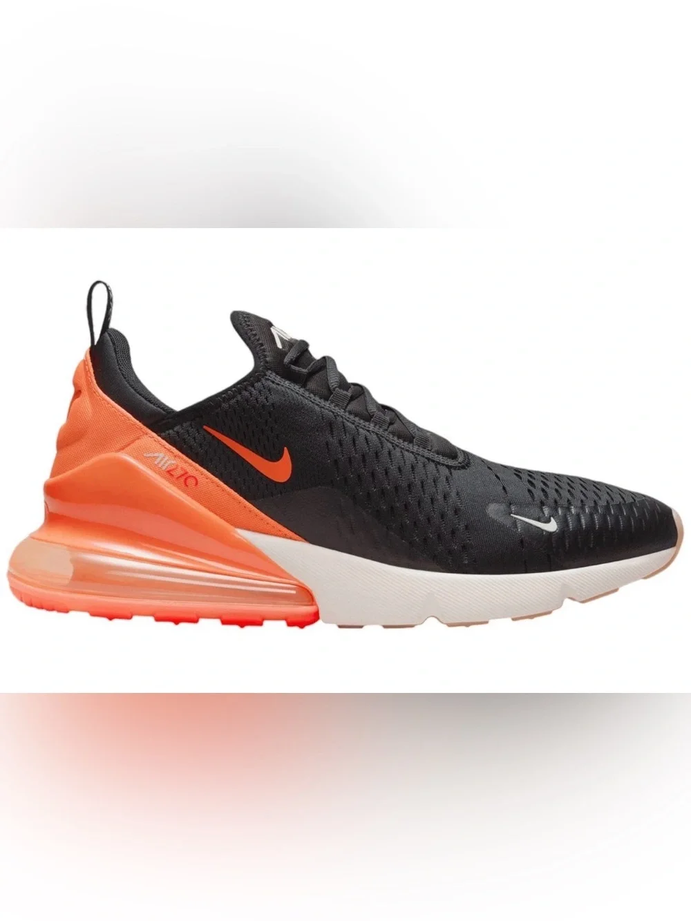 Nike Air Max 270 Running Sneakers Orange Swoosh Classic Logo Trainers